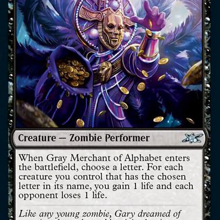 Gray Merchant of Alphabet (Galaxy Foil) [Unfinity]