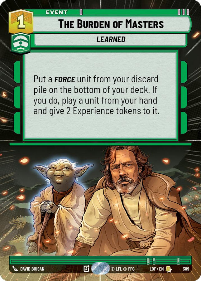 The Burden of Masters (389) (Hyperspace) (389) [Legends of the Force]
