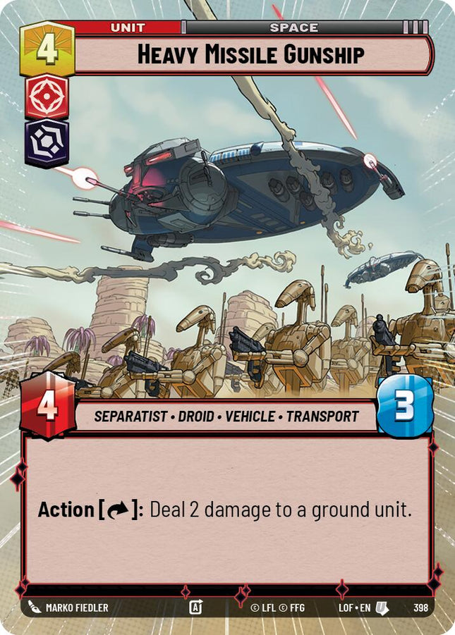 Heavy Missile Gunship (398) (Hyperspace) (398) [Legends of the Force]
