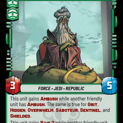 Oppo Rancisis - Ancient Councilor (607) (Foil) (607) [Legends of the Force]