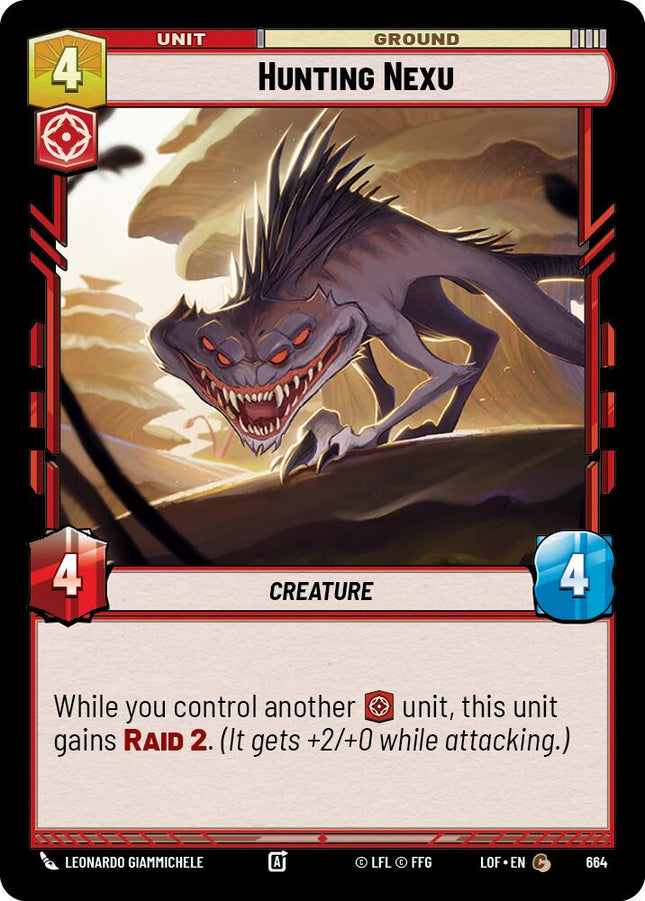 Hunting Nexu (664) (Foil) (664) [Legends of the Force]