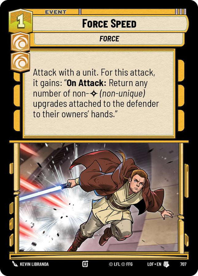 Force Speed (707) (Foil) (707) [Legends of the Force]