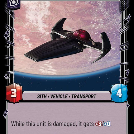 Scimitar - Sith Infiltrator (735) (Foil) (735) [Legends of the Force]