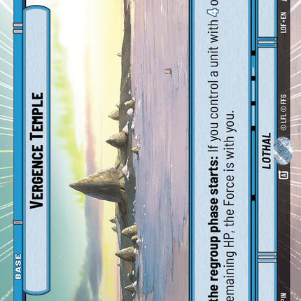 Vergence Temple (767) (Hyperspace Foil) (767) [Legends of the Force]