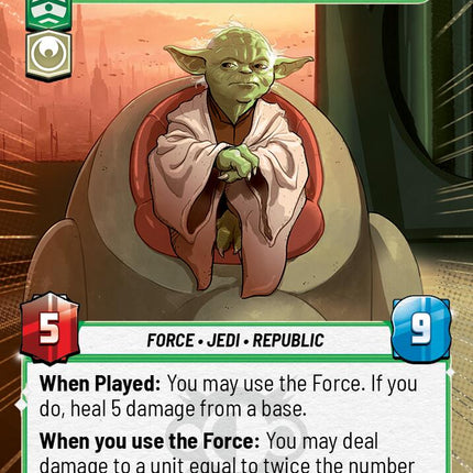 Yoda - My Ally is the Force (841) (Hyperspace Foil) (841) [Legends of the Force]