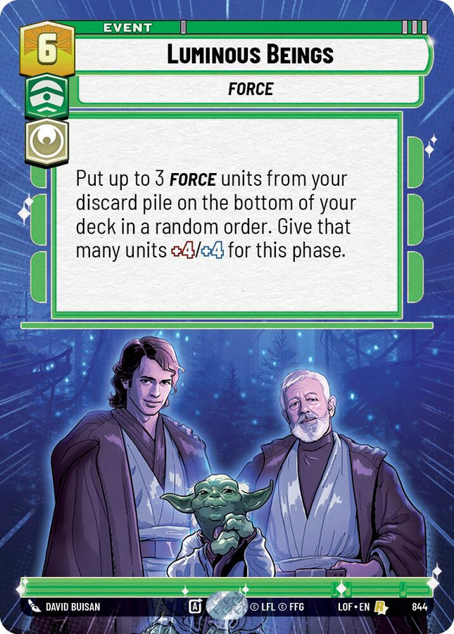 Luminous Beings (844) (Hyperspace Foil) (844) [Legends of the Force]