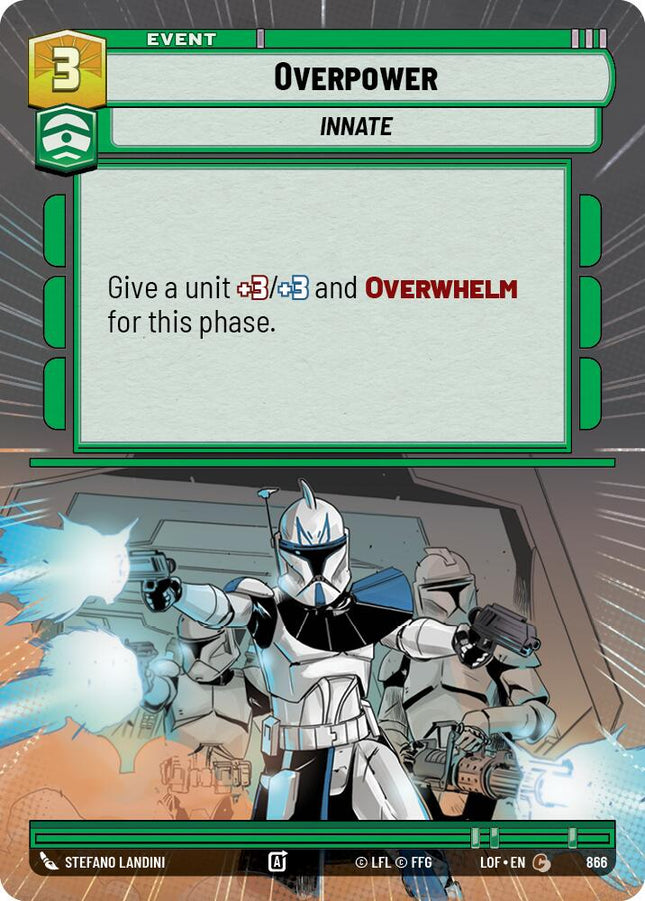 Overpower (866) (Hyperspace Foil) (866) [Legends of the Force]