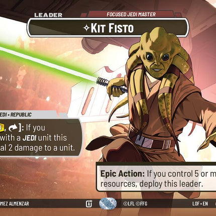 Kit Fisto - Focused Jedi Master (1015) (Showcase) (1015) [Legends of the Force]