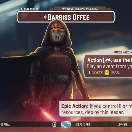 Barriss Offee - We Have Become Villains (1017) (Showcase) (1017) [Legends of the Force]