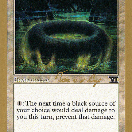 Circle of Protection: Black (Tom van de Logt) (SB) [World Championship Decks 2000]