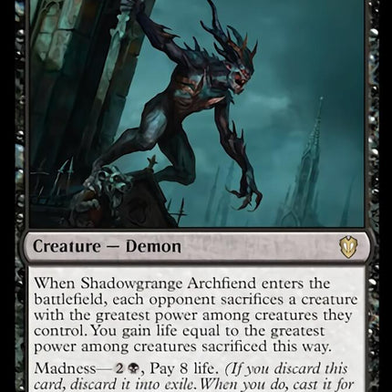 Shadowgrange Archfiend [Innistrad: Crimson Vow Commander]