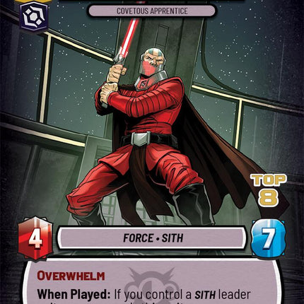 Darth Malak - Covetous Apprentice (Top 8) (21) (21) [Organized Play Promos]