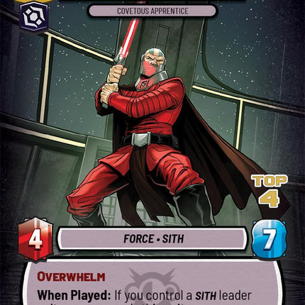 Darth Malak - Covetous Apprentice (Top 4) (22) (22) [Organized Play Promos]