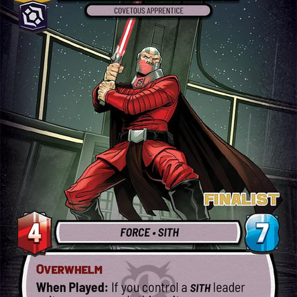 Darth Malak - Covetous Apprentice (Finalist) (23) (23) [Organized Play Promos]