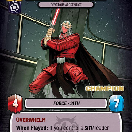 Darth Malak - Covetous Apprentice (Champion) (24) (24) [Organized Play Promos]