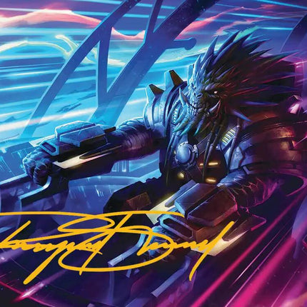 Tannuk, Steadfast Second Art Card (Gold-Stamped Signature) [Edge of Eternities Art Series]