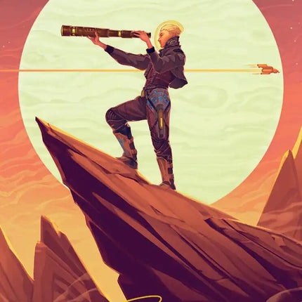 Sami, Wildcat Captain Art Card (Gold-Stamped Signature) [Edge of Eternities Art Series]