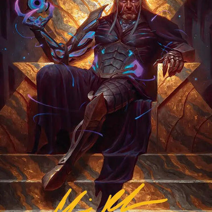Tezzeret, Cruel Captain Art Card (1/54) (Gold-Stamped Signature) [Edge of Eternities Art Series]