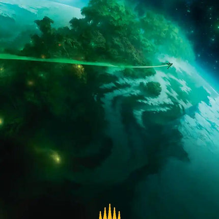Evendo, Waking Haven Art Card (Gold-Stamped Planeswalker Symbol) [Edge of Eternities Art Series]
