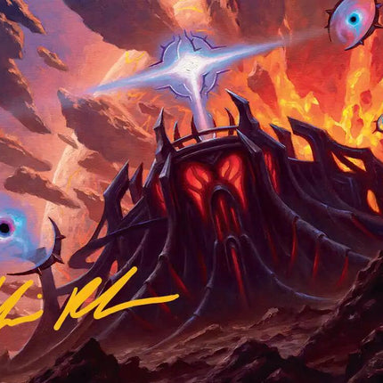 Secluded Starforge Art Card (Gold-Stamped Signature) [Edge of Eternities Art Series]