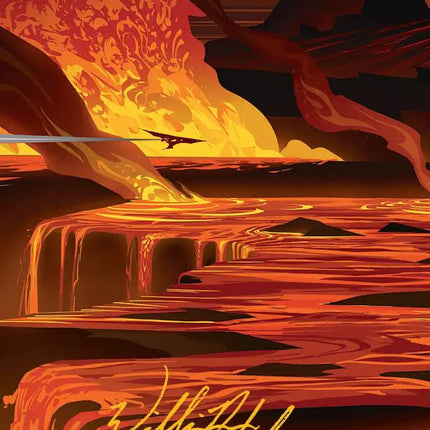 Blast Zone Art Card (Gold-Stamped Signature) [Edge of Eternities Art Series]