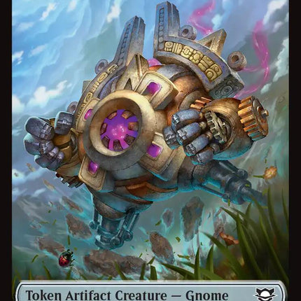 Gnome // Golem (0014) Double-Sided Token [Edge of Eternities Commander Tokens]