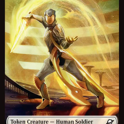 Human Soldier // Lander (0004) Doubled-Sided Token [Edge of Eternities Tokens]