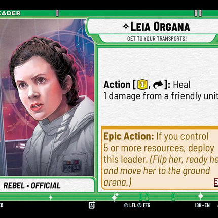 Leia Organa (1/104) - Get To Your Transports! (1/104) [Intro Battle: Hoth]