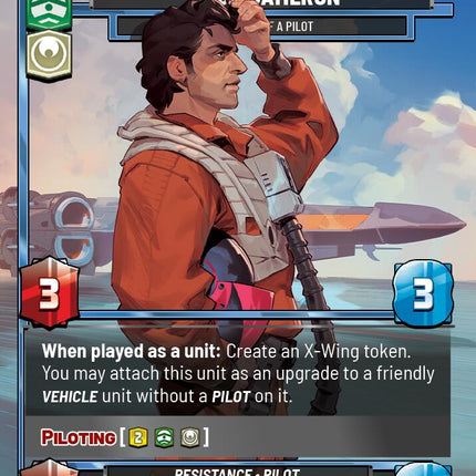 Poe Dameron (90) - One Hell of a Pilot (90) [Organized Play Promos]