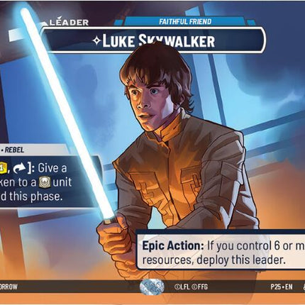 Luke Skywalker - Faithful Friend (72) (72) [Organized Play Promos]
