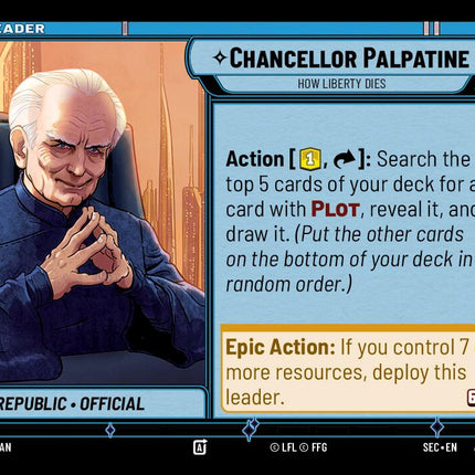 Chancellor Palpatine (1/264) - How Liberty Dies (1/264) [Secrets of Power]