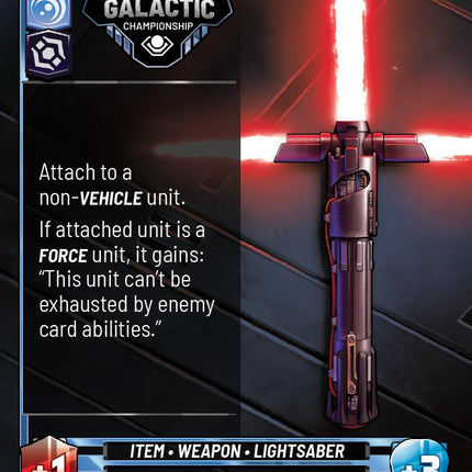 Kylo Ren's Lightsaber (104) (104) [Organized Play Promos]
