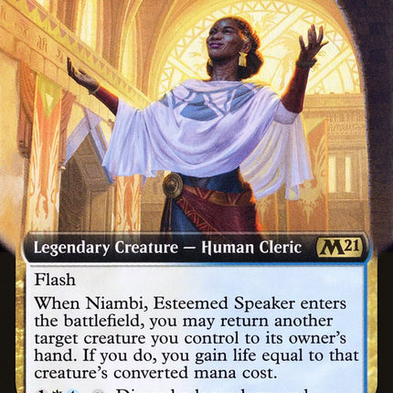 Niambi, Esteemed Speaker (Extended Art) [Core Set 2021]