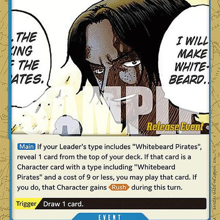 I Will Make Whitebeard the King of the Pirates [Legacy of the Master Release Event Cards]