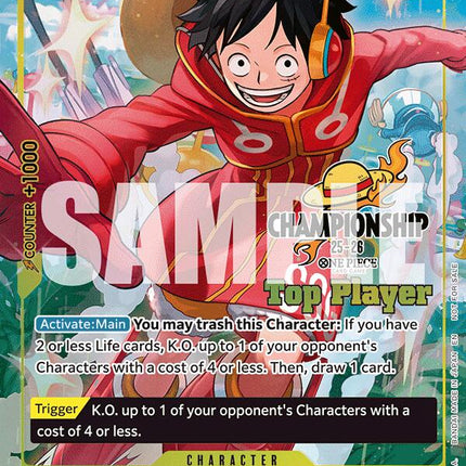 Monkey.D.Luffy (CS 25-26 Top Player Pack) [One Piece Promotion Cards]