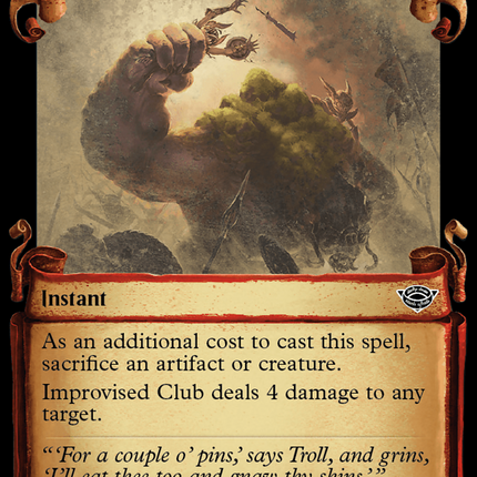 Improvised Club [The Lord of the Rings: Tales of Middle-Earth Showcase Scrolls]