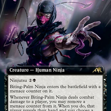 Biting-Palm Ninja (Extended Art) [Kamigawa: Neon Dynasty]