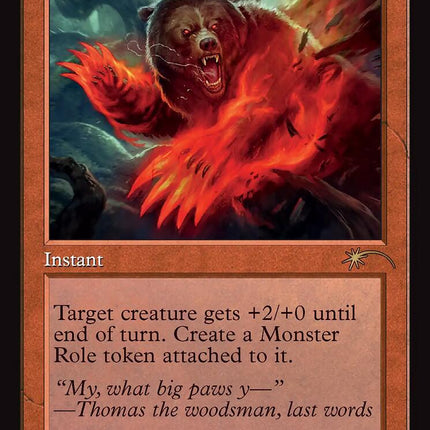 Monstrous Rage (Retro Frame) [Standard Showdown Promos]