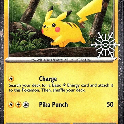 Pikachu (025/165) (Holoiday Calendar) [Miscellaneous Cards]