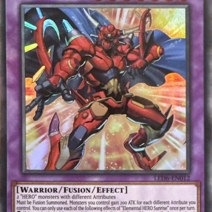 Elemental HERO Sunrise (2020 Date Reprint) [LED6-EN012] Ultra Rare