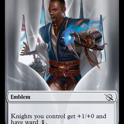 Elemental (2) // Teferi Akosa of Zhalfir Emblem Double-Sided Token [March of the Machine Tokens]