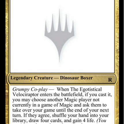 The Egotistical Velociraptor [Mystery Booster 2 Playtest Cards]