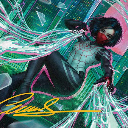 Silk, Web Weaver Art Card (29/54) (Gold-Stamped Signature) [Marvel's Spider-Man Art Series]