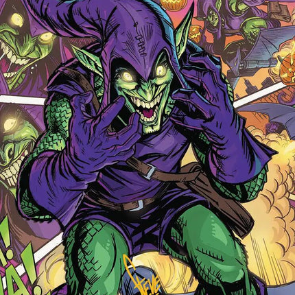 Green Goblin Art Card (49/54) (Gold-Stamped Signature) [Marvel's Spider-Man Art Series]