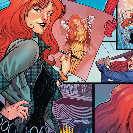Mary Jane Watson Art Card (Gold-Stamped Planeswalker Symbol) [Marvel's Spider-Man Art Series]