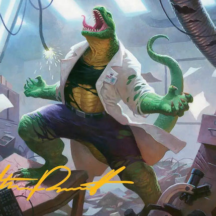 Lizard, Connors's Curse Art Card (Gold-Stamped Signature) [Marvel's Spider-Man Art Series]