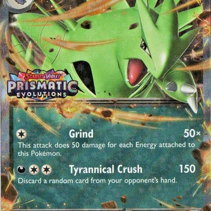 Tyranitar ex (064/131) (Prismatic Evolutions Stamp) [Miscellaneous Cards]
