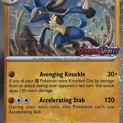Lucario (114/198) (Scarely & Violet Stamp) [Miscellaneous Cards]