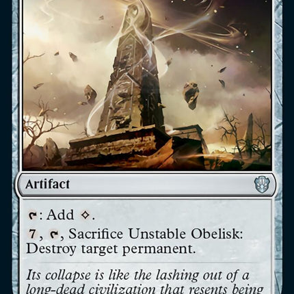 Unstable Obelisk [Commander 2021]