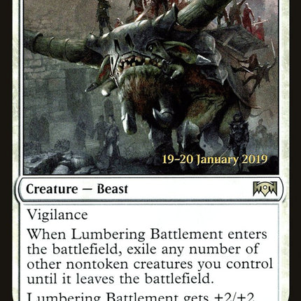 Lumbering Battlement [Ravnica Allegiance Prerelease Promos]